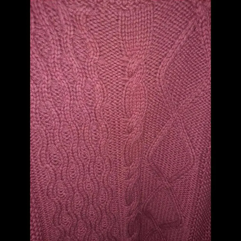 Free‎ People Maroon Cable Knit Sweater Size XS